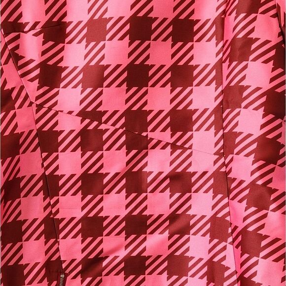 “Bold Houndstooth Zip Mini Dress” - Picture 4 of 6
